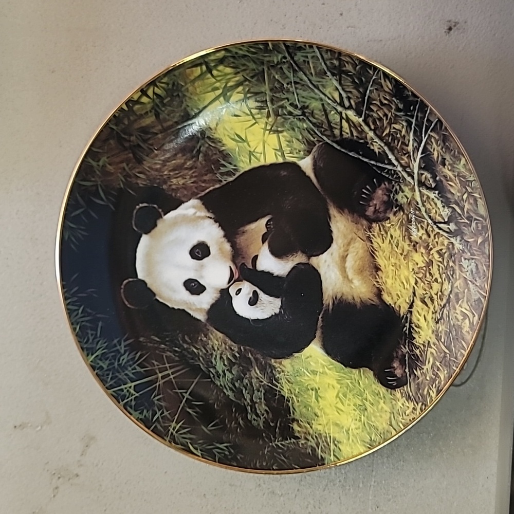 Decorative Panda Collector Plate